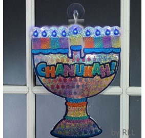 Chanukah Window Decoration LED