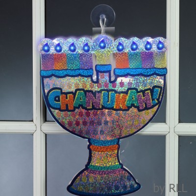 Chanukah Window Decoration LED