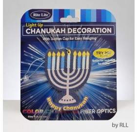 Chanukah Fiber Optic Light Up Decoration