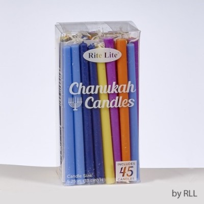 Chanuka Candles Multicolor