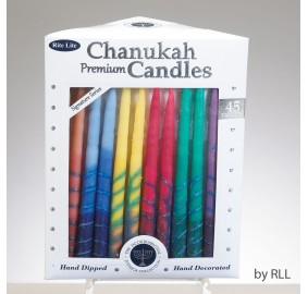 Chanuka Candles Hand-Crafted Multticolor