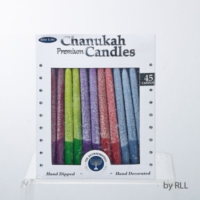 Chanuka Candles Frosted Colors