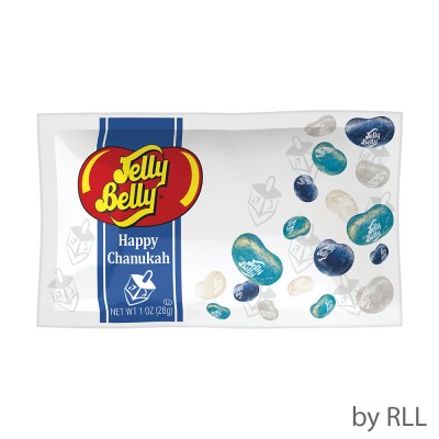 Happy Chanukah Jelly Belly Blue/White Assortment, 1 Oz.