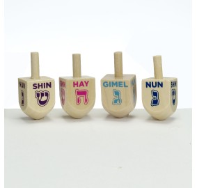 Dreidel Natural Wood Single