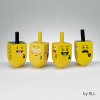 Emoji Painted Dreidels 4 Set