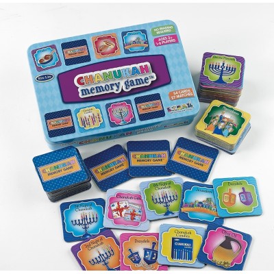 Chanukah Memory Game in Tin