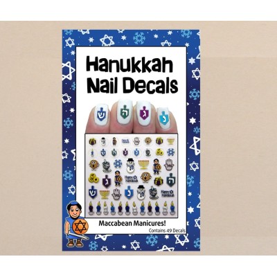 Midrash Manicures Chanukkah Nail Decals