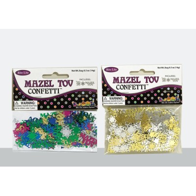 "Mazel Tov" Confetti - Assorted Colors