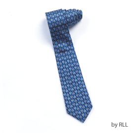 Chanukah Silk Tie "Many Menorahs"