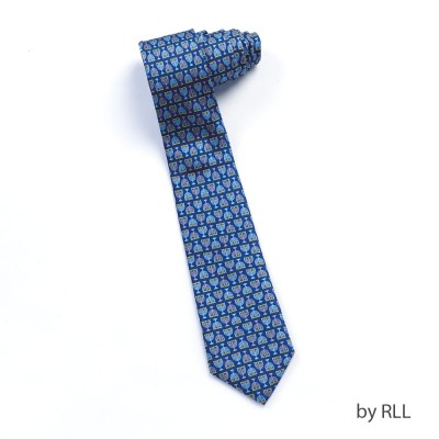 Chanukah Silk Tie "Many Menorahs"