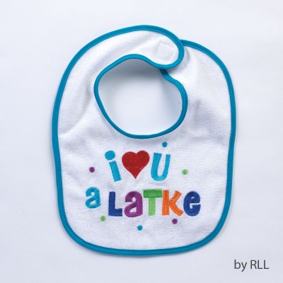 Chanukah Bib "I Love You a Latke"