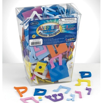 Peel & Stick Alef Bet Foam Shapes