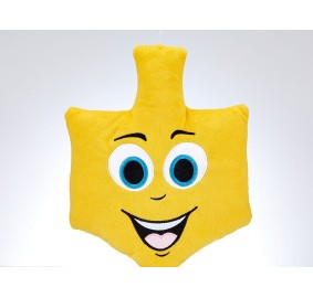 Dreidel Emoji Embroidered Plush