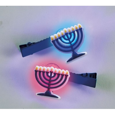 Light Up Chanukah Clips Set