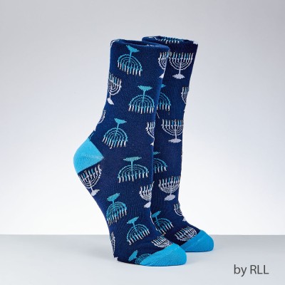 Chanukah Adult Crew Socks