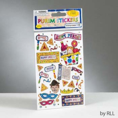 Prismatic Purim Stickers 