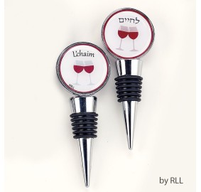 Deluxe Wine Topper, L'Chaim 4"