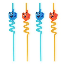 Chanukah Straws - Dreidels