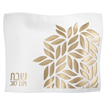 Challah Cover Laser Cut Floral Gold