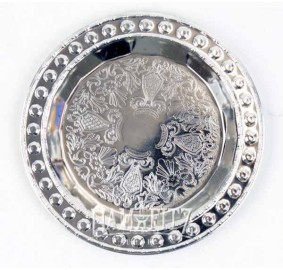 Silverplated Kiddush Cup Tray 4"