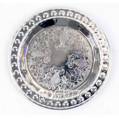 Silverplated Kiddush Cup Tray 4"