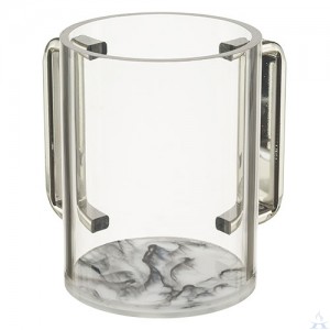 Wash Cup Acrylic Marble Base