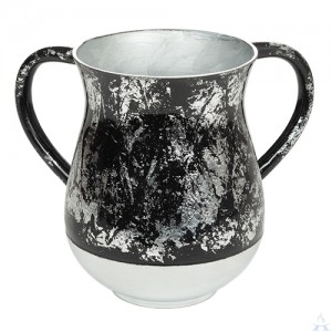 Wash Cup Aluminum Black & Silver