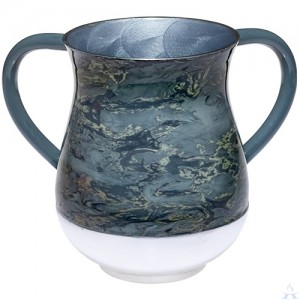 Wash Cup Aluminum Marble Look
