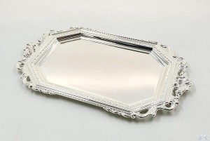 Candlestick Tray Silverplated 15"x 9"