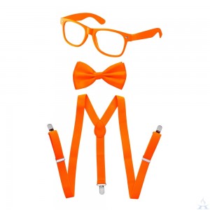 Kids Suspender Set Orange
