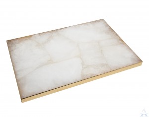 White Agate Challah Board