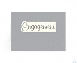 Engagement Greeting Card - Handmade