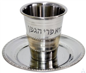 Stainless Steel Kiddush Cup Set  