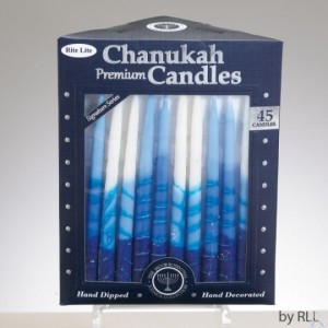 Premium Chanukah Candles Blue & White