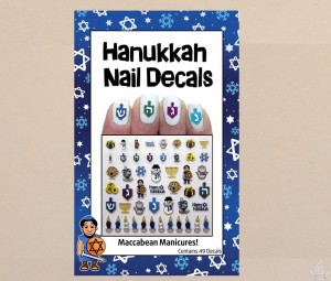 Midrash Manicures Chanukkah Nail Decals