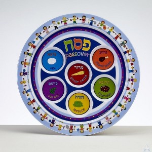 Children's Melamine Seder Plate 9"