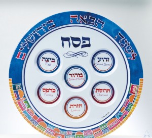 Jerusalem Melamine Seder Plate