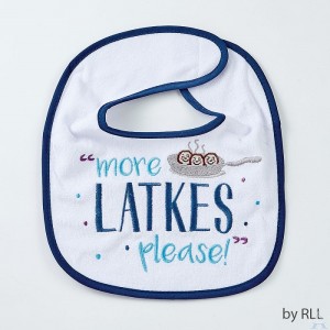 "More Latkes Please" Chanukah Bib