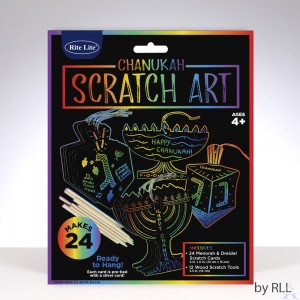 Chanukah Scratch Art 24 Pack