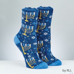 Chanukah Cozy Slipper Socks